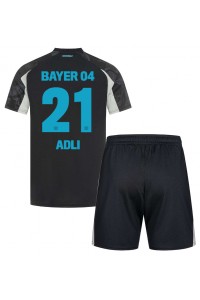 Bayer Leverkusen Amine Adli #21 Babyklær Tredje Fotballdrakt til barn 2024-25 Korte ermer (+ Korte bukser)